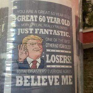 Trump “ Great 60 Year Old” 50”X 60” Throw